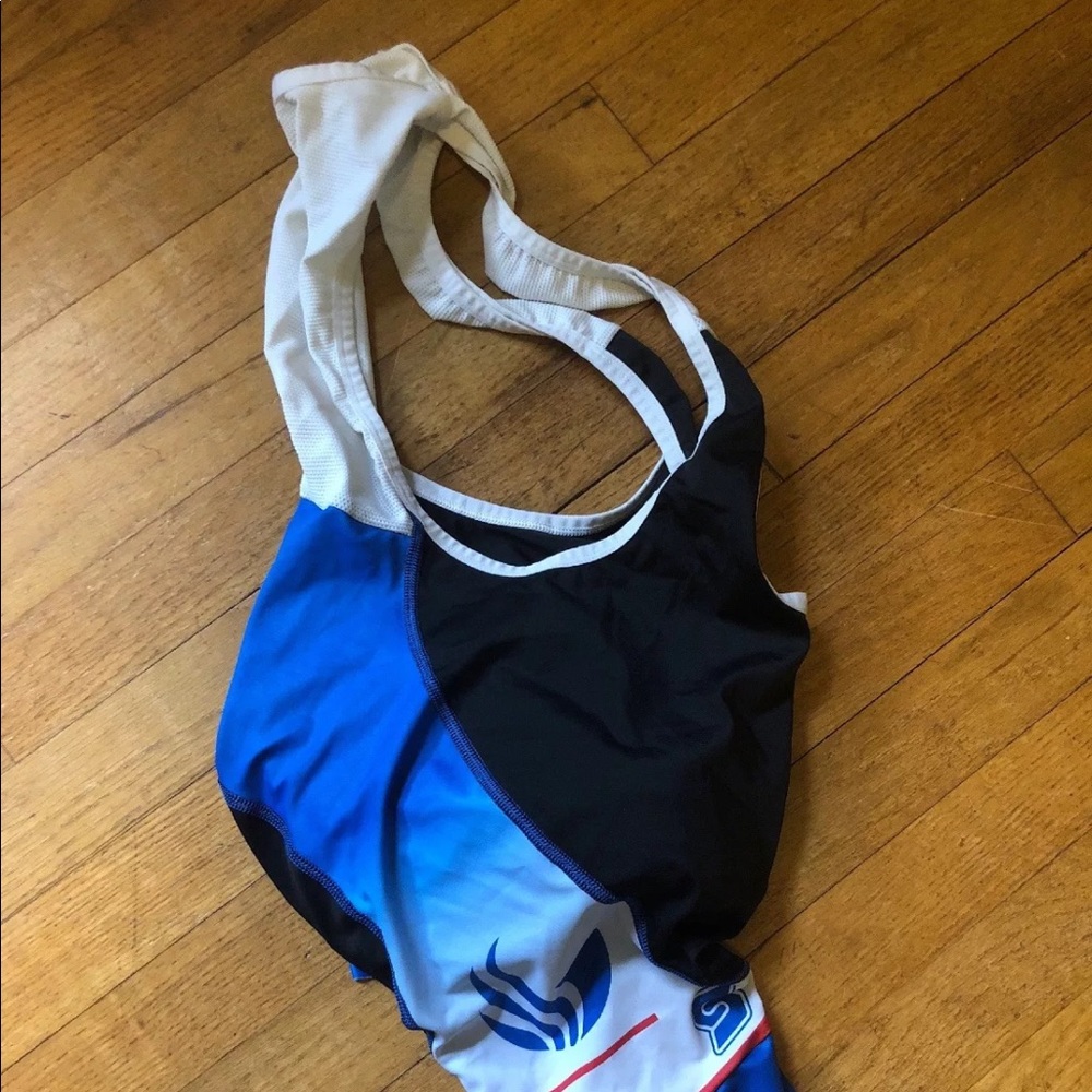 Georgia State university cycling bibshort small